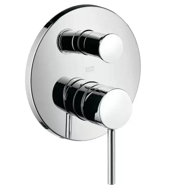 Axor Starck Классический однорычажный смеситель для ванны для скрытого монтажа со встроенной защитной комбинацией EN1717, внешняя часть, цвет: хром