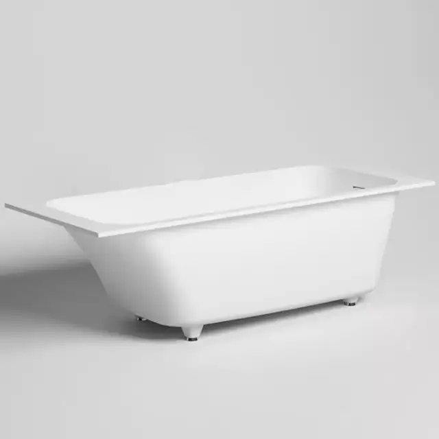 Salini Orlanda Встраиваемая ванна 180х80х60cм, "Up&Down", сифон, щелевой слив-перелив, S-Sense, цвет: белый матовый