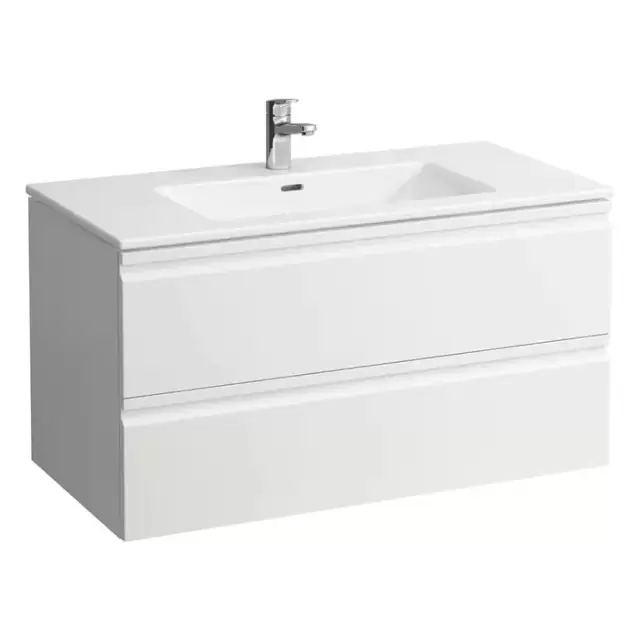 Laufen Pro S Тумба с раковиной 60x50x54.5cм., с механизмом мягкого закрывания, с 2 ящиками, с 1 отв., подвесная, цвет: белый глянцевый