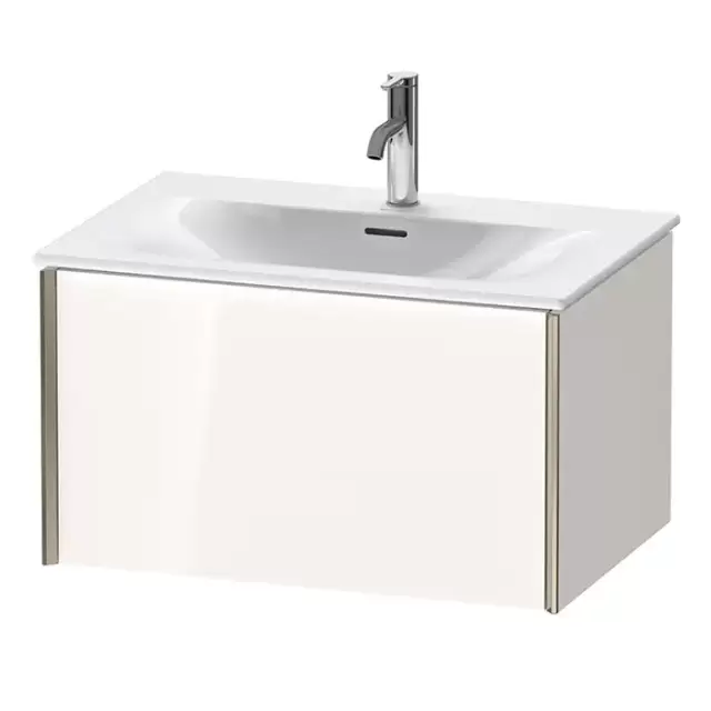 Duravit XViu Тумба подвесная 71x48x39.7см, с раковиной, 1 ящик, цвет: белый глянцевый/champagne matt