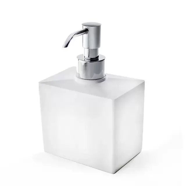 3SC Mood White Дозатор настольный, цвет: белый матовый/хром
