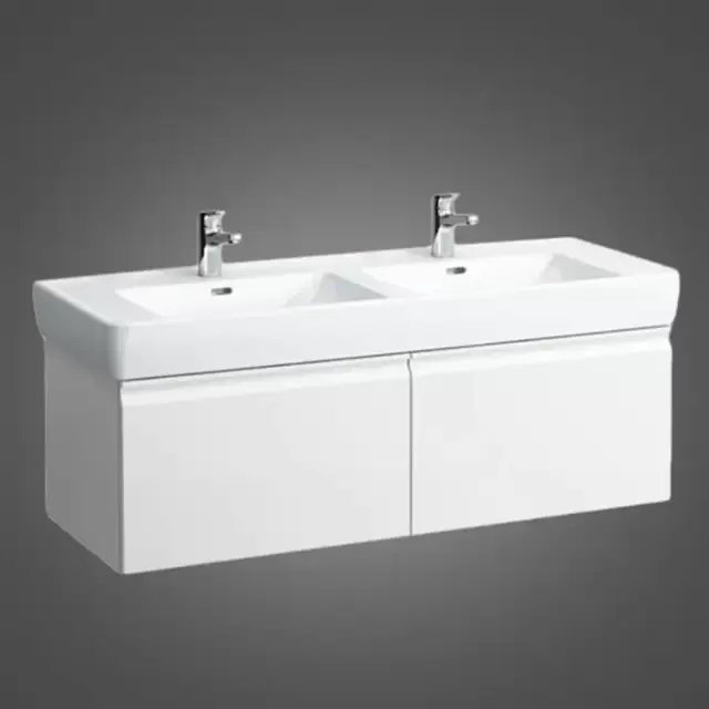 Laufen Pro Тумба с раковиной 122x45x39см., подвесная, 2 выдв ящика, цвет: белый матовый