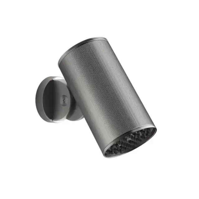 Gessi 316 Rigato Верхний душ &Oslash;7.9см., с настенным креплением, тропический ливень, цвет: Steel Brushed