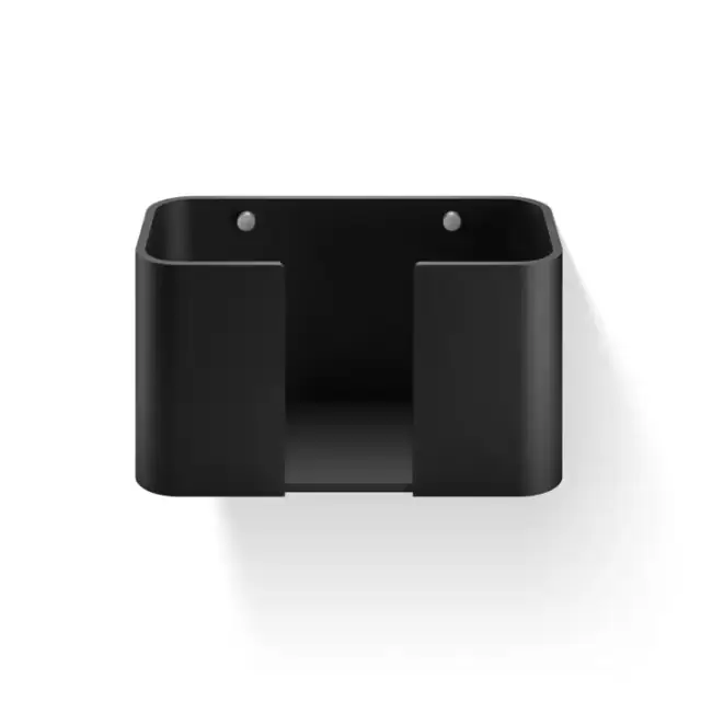 Decor Walther Black Stone WPTB Держатель для бумажных полотенец, подвесной, цвет: черный матовый / сталь матовая