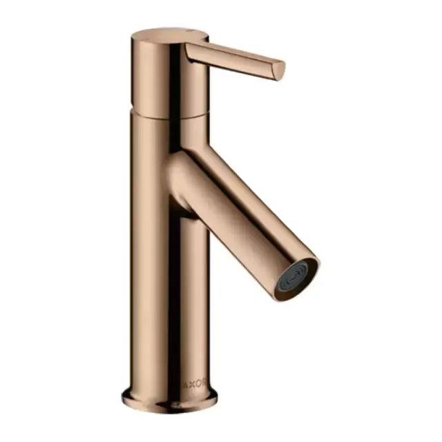 Axor Starck Смеситель для раковины 80, на 1 отв., с донным клапаном, цвет: полированное красное золото