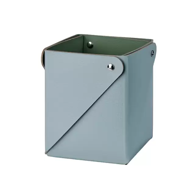 Colombo Adj Коробочка MIU, 7x7xH8 см , цвет: небесный/эвкалипт