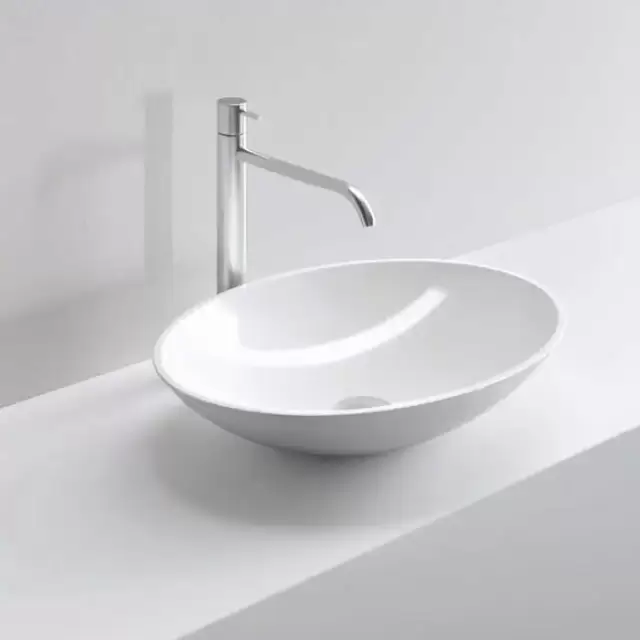 NOORTH milldue edition Раковина 58х42х12 см, без отв., накладная, цвет: белый