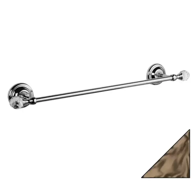 TW Crystal 113, полотенцедержатель 49см, цвет: бронза с кристаллом (swarovski)