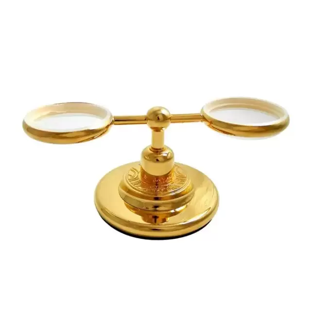 Nicolazzi Liberty Держатель для стакана и мыльницы, подвесной, цвет: золото