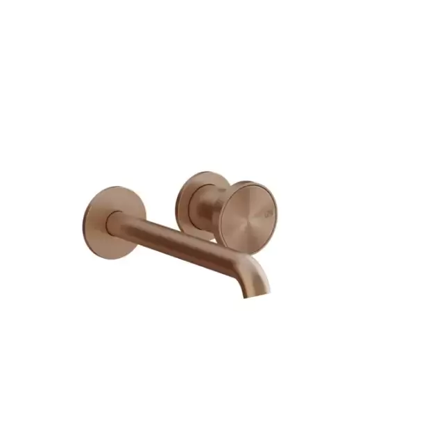 Gessi Origini Смеситель для раковины встраиваемый с изливом, цвет: Copper Brushed PVD