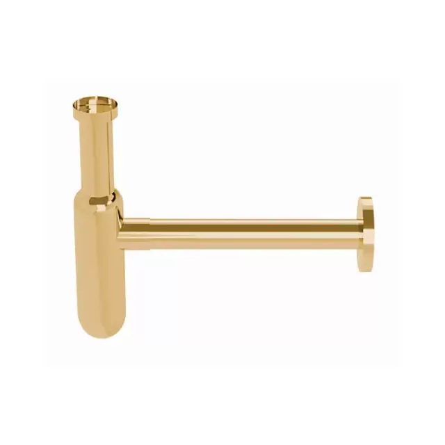 Kerasan Lux Сифон для раковины, дизайнерский, 1`1/4, цвет: золото