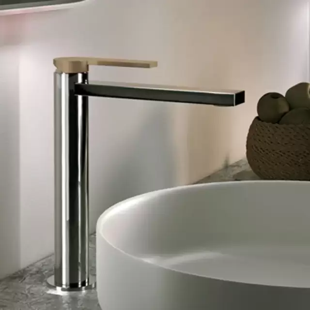 Gattoni Color Смеситель для раковины высота 225 мм, излив 160 мм. цвет: хром/Verde