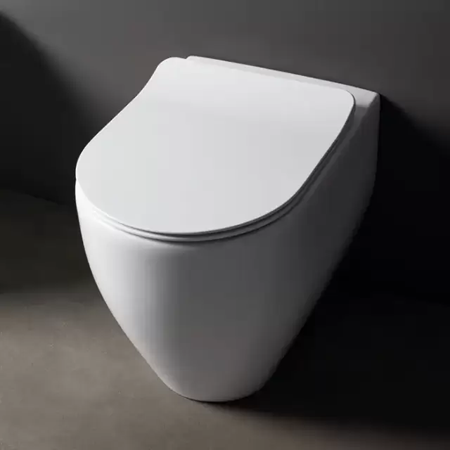 Kerasan Flo Унитаз 55см., напольный, приставной, безободковый, слив универсальный, цвет: белый