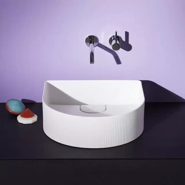 Laufen Sonar Раковина 41x36.5х13см., накладная, без отв., без перелива, с текстурой, цвет: белый глянцевый