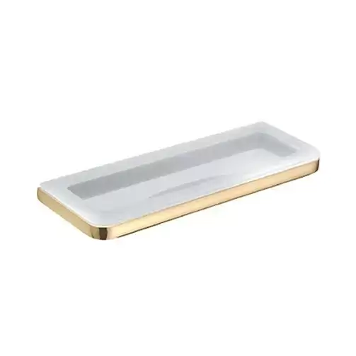 Colombo Lulu Мыльница подвесная, цвет: PVD золото/матовое стекло