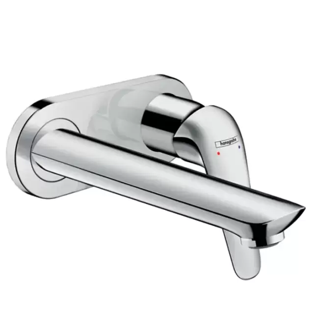 Hansgrohe Novus Однорычажный смеситель для раковины, излив 195 мм, настенный, скрытый монтаж, внешняя часть, цвет: хром