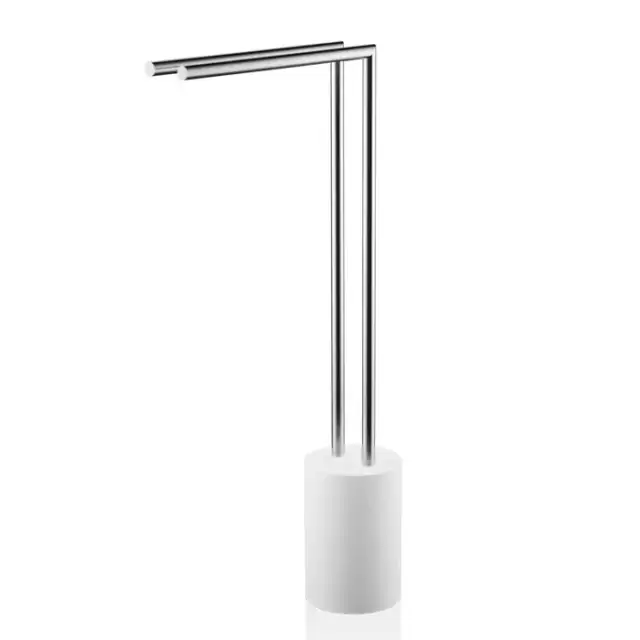 Decor Walther Stone HT2 Полотенцедержатель  41xh81см, напольный, цвет: белый / матовая сталь