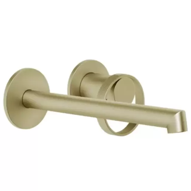 Gessi Anello Смеситель для раковины, настенный, цвет: Brushed Brass PVD