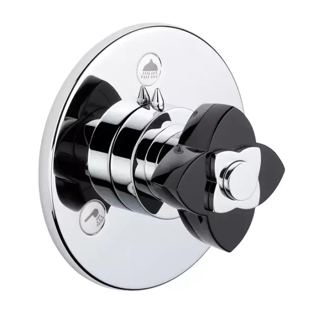 THG Petale De Cristal Noir Переключатель встраиваемый, внешняя часть, цвет: хром