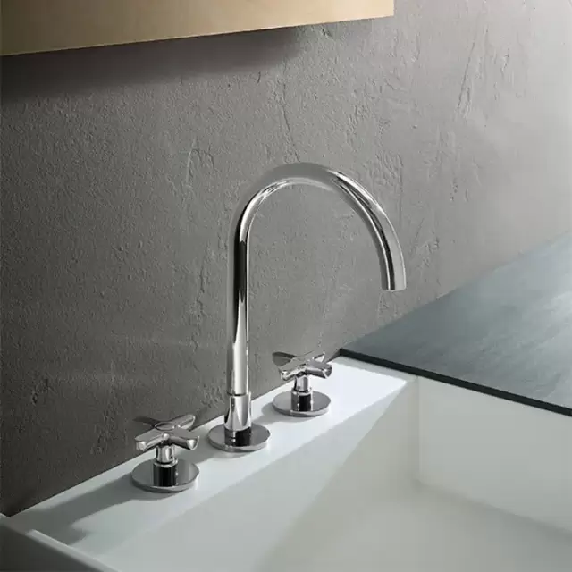 Fantini Icona Classic Смеситель для раковины, 3 отверстия, цвет: хром