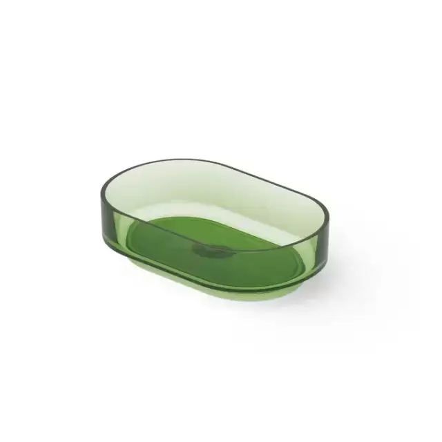 Dea Design Washbasins Раковина 56х36х15см., накладная, без отв., Glasstech, прозрачная смола, цвет: Emerald R3