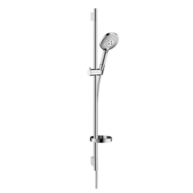 Hansgrohe Raindance Select S Душевой набор: штанга 90см., ручной душ 120, 3jet (Rain, RainAir, WhirlAir), EcoSmart, мыльница, шланг, цвет: хром