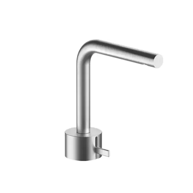 Fantini AF/21 Смеситель для раковины, 1 отв., излив: 15.5 см, цвет: матовая натуральная сталь