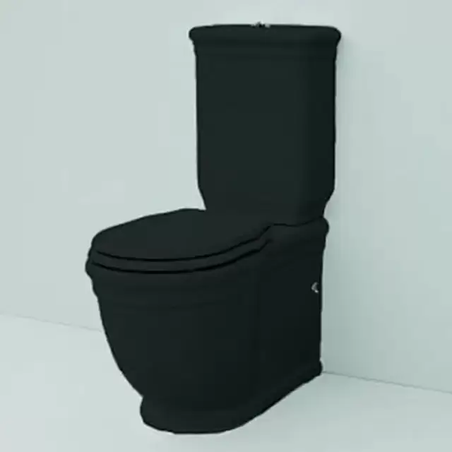 Artceram HERMITAGE унитаз моноблок пристенный  71х36см, с креплением, цвет: черный