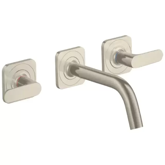 Axor Citterio M Смеситель для раковины, встраиваемый, излив: 16.6см., цвет: шлифованный никель