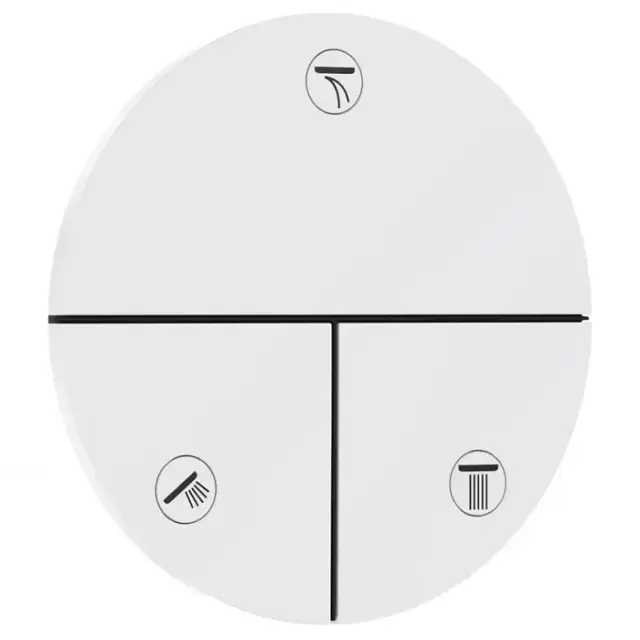 Hansgrohe ShowerSelect Comfort S Переключатель потоков для душа, на 3 источника, цвет: белый матовый