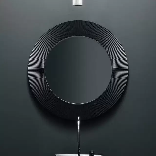 Laufen Kartell Зеркало круглое d=78см, настенное, без подсветки, цвет: черный