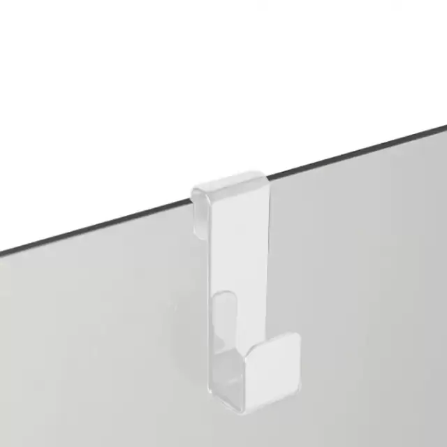 3SC APPY Крючок навесной на стекло, одинарный, цвет: белый матовый