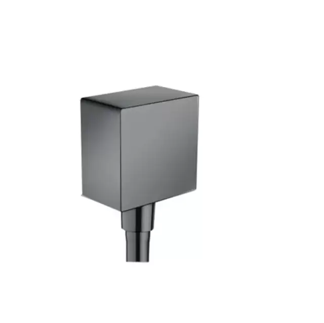 Hansgrohe Вывод воды для ручного душа с клапаном, цвет: шлифованный черный хром