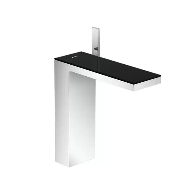 Axor MyEdition Смеситель для раковины 230, на 1 отв., излив 245мм, с донным клапаном, цвет: хром/черное стекло