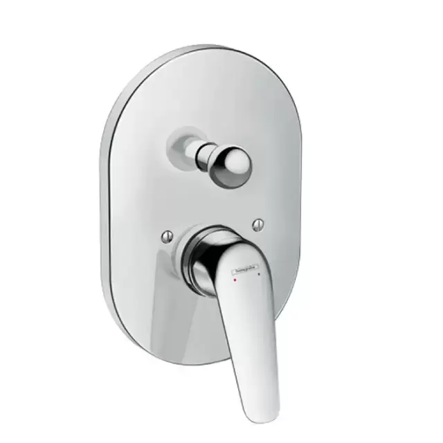 Hansgrohe Novus Однорычажный смеситель для ванны, скрытый монтаж,  внешняя часть, цвет: хром