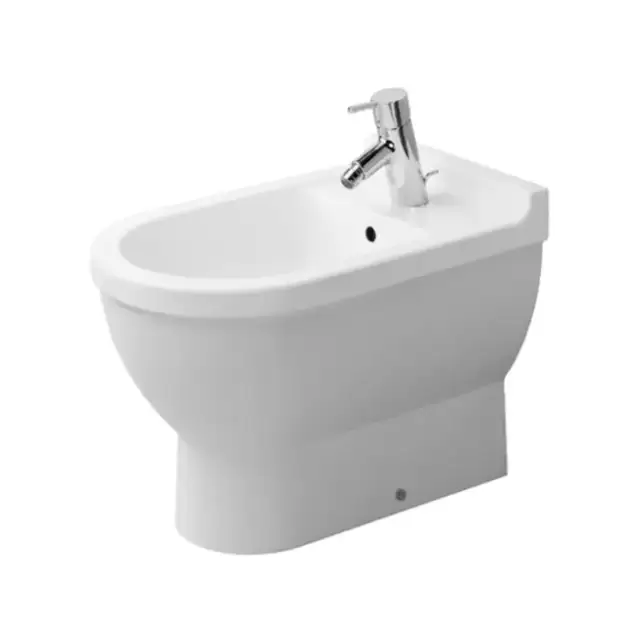Duravit Starck 3 Биде приставное 56х36см , с 1 отв., покрытие WonderGliss, цвет: белый