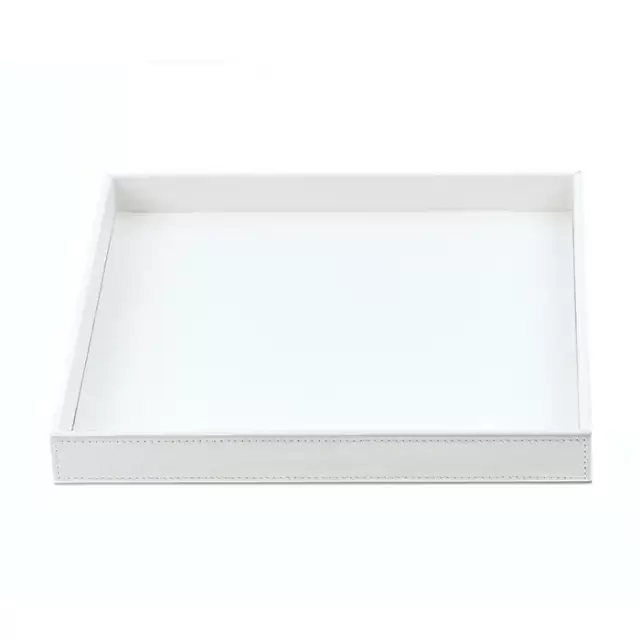 Decor Walther Brownie Tab S Лоток универсальный 12.5x9.5см, настольный, цвет: белая кожа