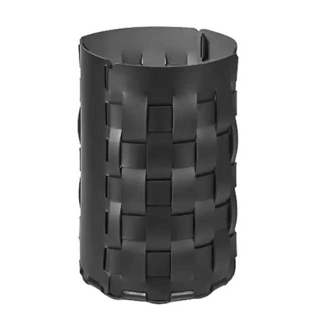 Colombo Adj Корзина для мусора Bottega D22xH35см., напольная, цвет: черный/серый