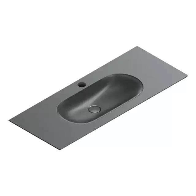 Catalano Sfera Раковина консоль 125x50см, с 1 отв., цвет: черный матовый