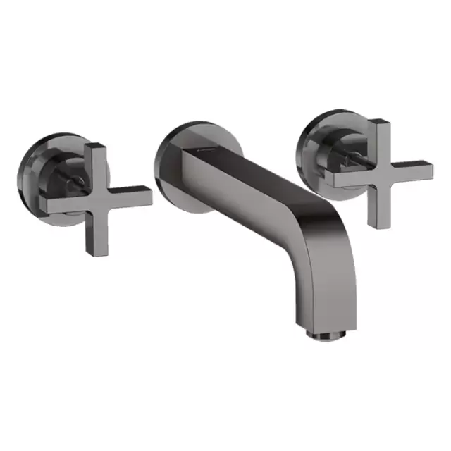 Axor Citterio Смеситель для раковины 222, встраиваемый, излив: 22.2см., цвет: полированный черный хром