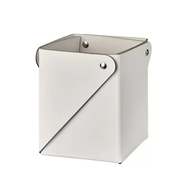 Colombo Adj Коробочка MIU, 7x7xH8 см , цвет: белый/панна котта