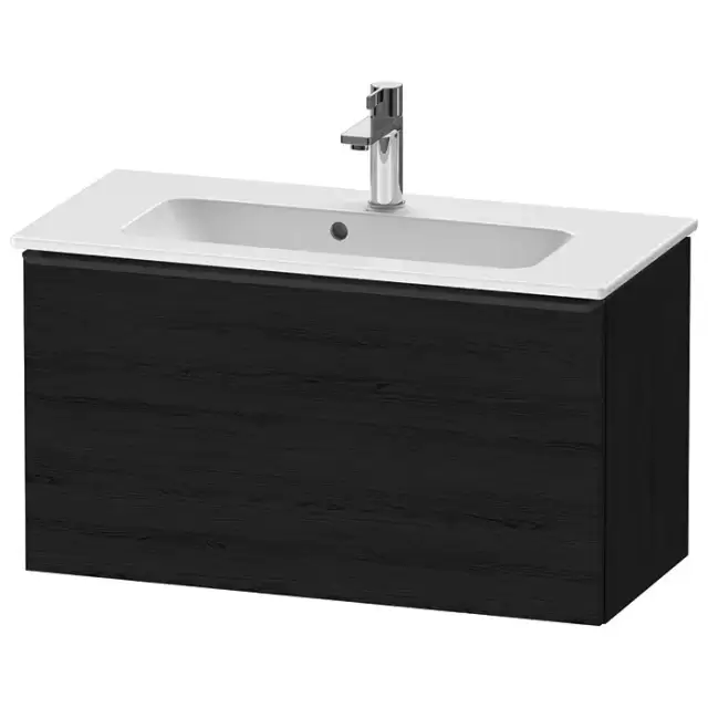 Duravit D-Neo Тумбочка подвесная Compact 81x37.2x44см., раковина, 1 ящик, цвет: Black Oak