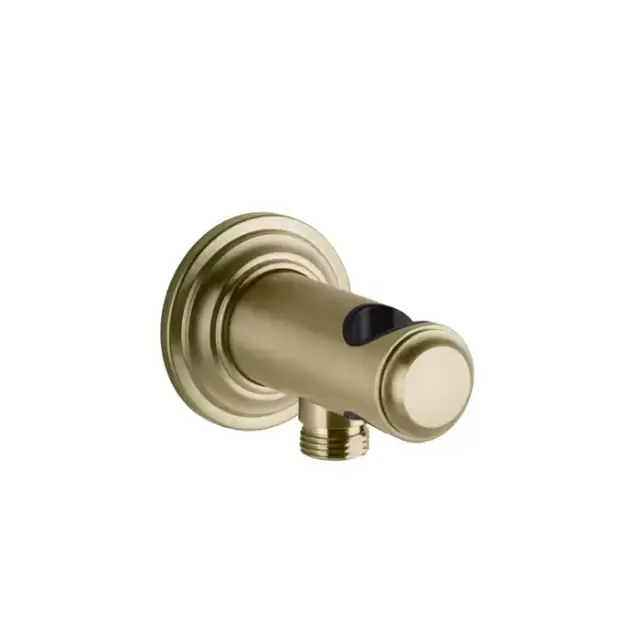 Gessi Venti20 Подвод воды с держателем ручного душа, цвет: Brushed Brass PVD