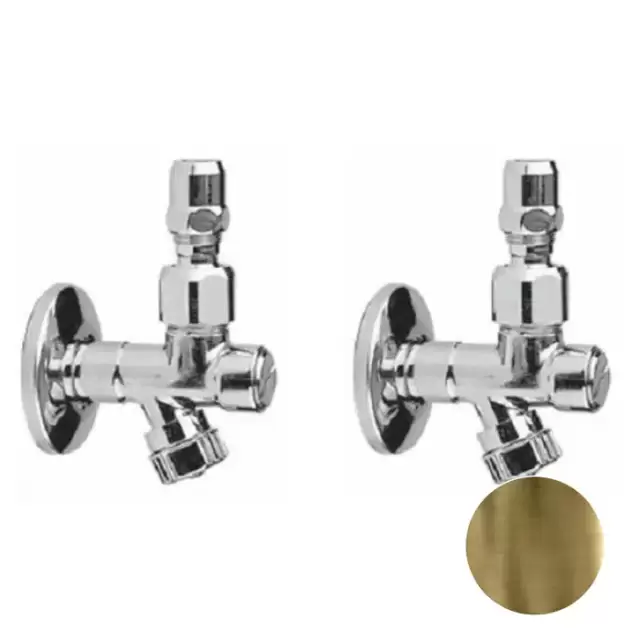 Nicolazzi Complementi Угловой вентиль для подводки, цвет: бронза