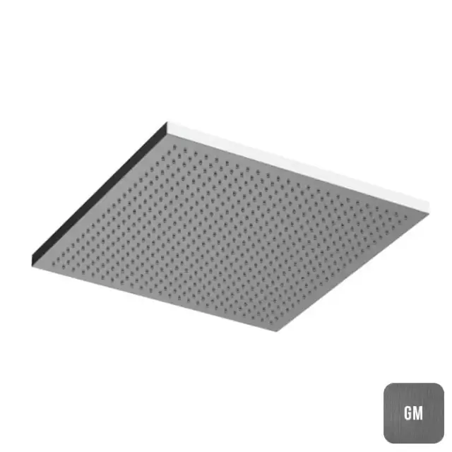 Almar Velvet Rain Верхний душ 30х30см (без держателя), цвет: Gun Metal Brushed PVD