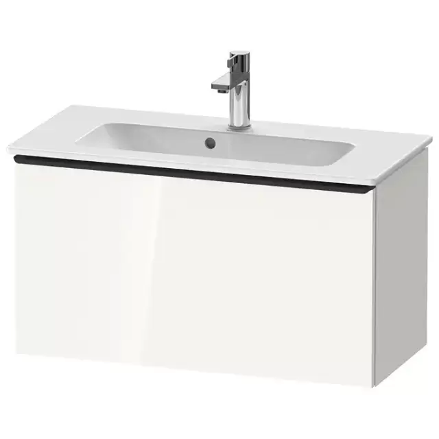 Duravit D-Neo Тумбочка подвесная Compact 81x37.2x44см., раковина, 1 ящик, цвет: белый высокоглянцевый