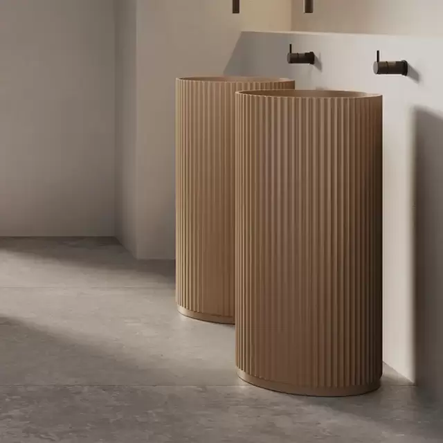 Dea Design Pedestal Basin Раковина напольная d450хh90см, цвет: dark camel