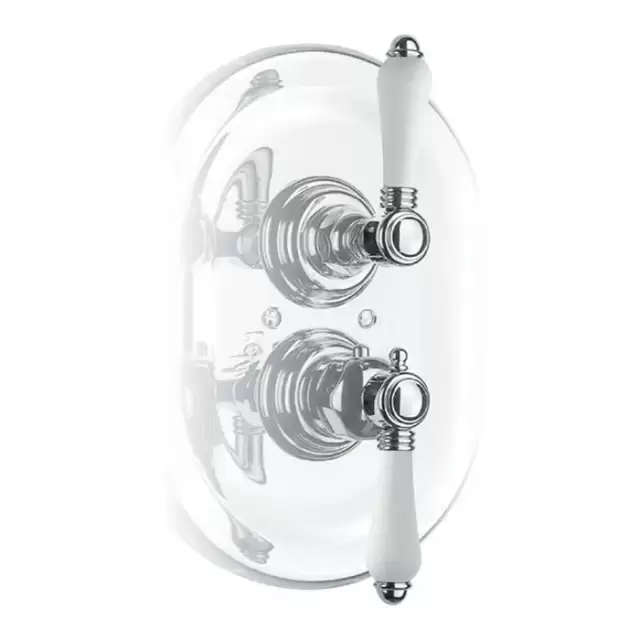 Nicolazzi Petit Mont Blanc Встраиваемый смеситель, 3/4&rdquo; с запорным вентилем, цвет: хром, ручки Petit Mont Blanc