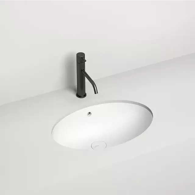 Salini MAREA 12 Раковина врезная снизу 545х375х187мм, без отв., без перелива, S-Sense, цвет: белый матовый