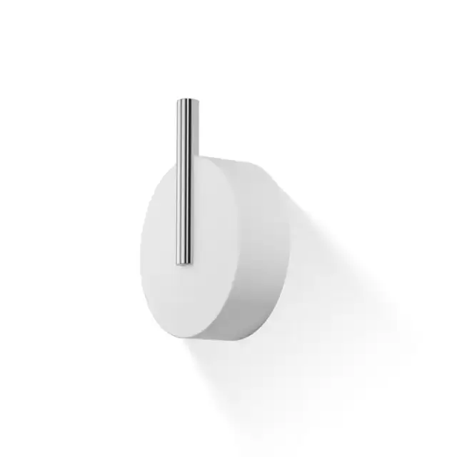 Decor Walther Stone WHG Крючок подвесной, цвет: белый / сталь матовая